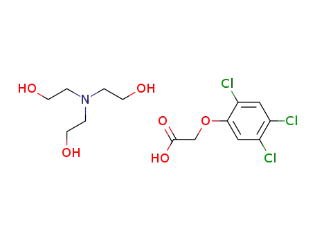 Molecular Structure of 3813-14-7 (tri(2-hydroxyethyl)ammonium (2,4,5-trichlorophenoxy)acetate)