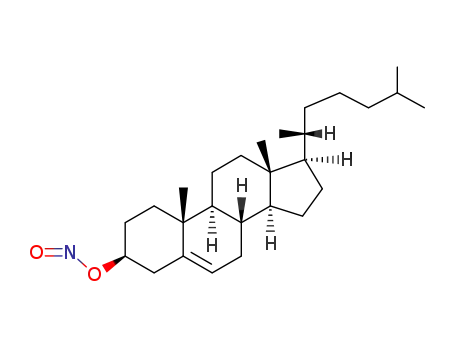Molecular Structure of 6709-70-2 (Cholest-5-en-3-ol (3beta)-, nitrite)