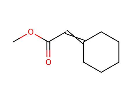 Molecular Structure of 40203-74-5 (Cyclohexylideneacetic acid methyl ester)