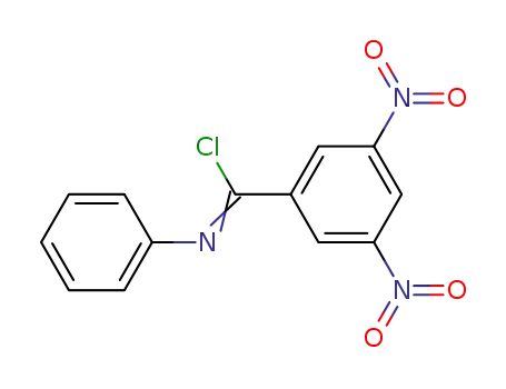 Molecular Structure of 29955-47-3 (3,5-Dinitro-N-phenyl-benzimidoyl chloride)
