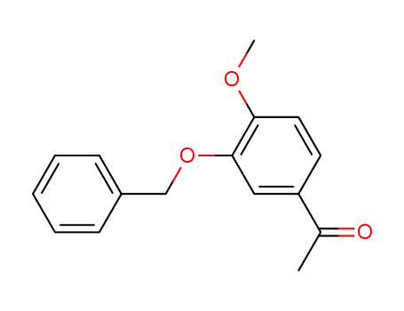 Molecular Structure of 23428-77-5 (Ethanone, 1-[4-Methoxy-3-(phenylMethoxy)phenyl]-)