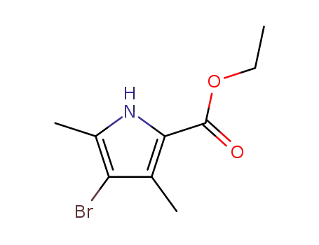 Molecular Structure of 5408-07-1 (ETHYL 4-BROMO-3,5-DIMETHYL-1H-PYRROLE-2-CARBOXYLATE)
