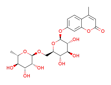 Molecular Structure of 1356391-89-3 (4-methylumbelliferyl-rutinoside)