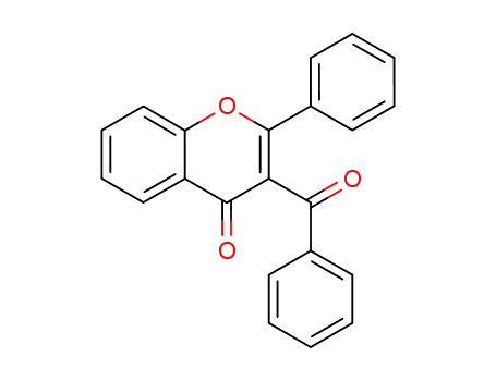Molecular Structure of 5453-03-2 (3-benzoyl-2-phenyl-4H-chromen-4-one)