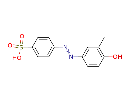 Molecular Structure of 78659-97-9 (Benzenesulfonic acid, 4-[(4-hydroxy-3-methylphenyl)azo]-)