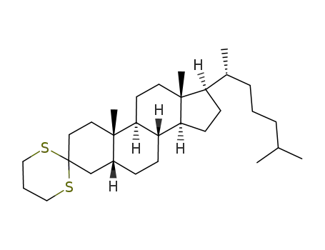 Molecular Structure of 39854-45-0 (1,3-dithiane of cholestanone)