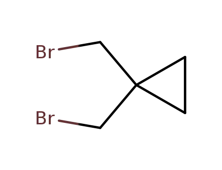 Molecular Structure of 29086-41-7 (1,1-bis-(Bromomethyl)-cyclopropane)