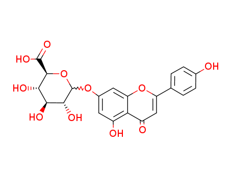 b-D-Glucopyranosiduronic acid,5-hydroxy-2-(4-hydroxyphenyl)-4-oxo-4H-1-benzopyran-7-yl