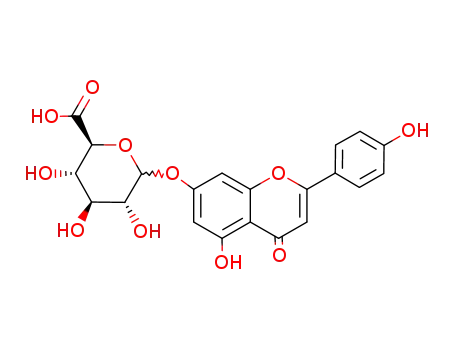 Molecular Structure of 29741-09-1 (APIGENIN-7-GLUCURONIDE)