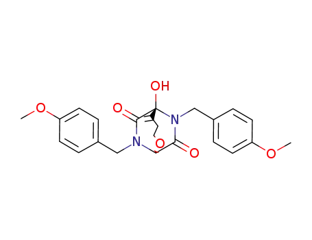 8,10-bis(p-methoxybenzyl)-8,10-diaza-5-methylene-6-hydroxy-2-oxabicyclo<4.2.2>decane-7,9-dione