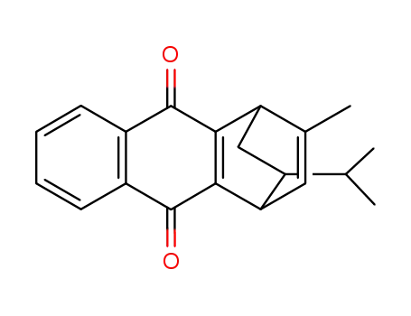Molecular Structure of 859776-80-0 (2-isopropyl-11-methyl-1,2,3,4-tetrahydro-1,4-etheno-anthracene-9,10-dione)