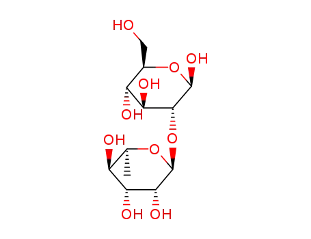 Molecular Structure of 19949-48-5 (2-O-α-L-rhamnopyranosyl-β-D-glucopyranose)
