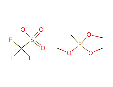 Molecular Structure of 64294-66-2 (methyltrimethoxyphosphonium triflate)