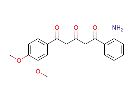 Molecular Structure of 199279-12-4 (1-(2-aminophenyl)-5-(3,4-dimethoxyphenyl)pentane-1,3,5-trione)