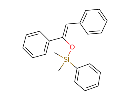 Molecular Structure of 205189-00-0 (Silane, [[(1Z)-1,2-diphenylethenyl]oxy]dimethylphenyl-)
