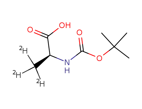 Molecular Structure of 161602-47-7 (L-Alanine-3,3,3-d3,N-[(1,1-dimethylethoxy)carbonyl]-)