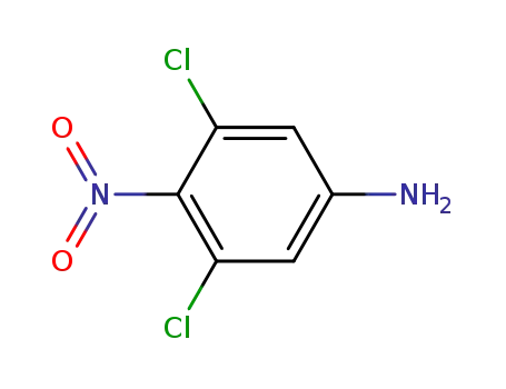 Molecular Structure of 59992-52-8 (3,5-DICHLORO-4-NITROANILINE)