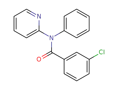 Molecular Structure of 87281-89-8 (3-Chloro-N-phenyl-N-pyridin-2-yl-benzamide)