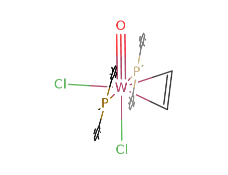 Molecular Structure of 102307-86-8 (WCl<sub>2</sub>{P(CH<sub>3</sub>)(C<sub>6</sub>H<sub>5</sub>)2}2(O)(C<sub>2</sub>H<sub>4</sub>))
