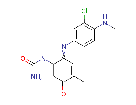 Urea,N-[6-[[3-chloro-4-(methylamino)phenyl]imino]-4-methyl-3-oxo-1,4-cyclohexadien-1-yl]-