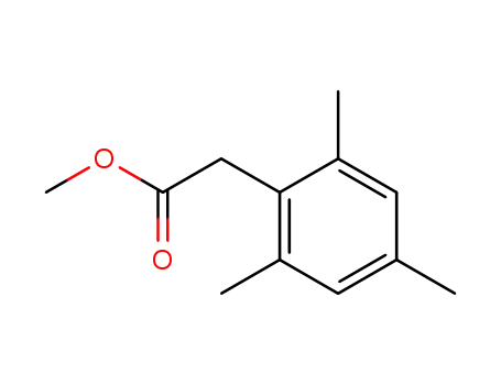 Molecular Structure of 41841-19-4 (Benzeneacetic acid, 2,4,6-triMethyl-, Methyl ester)