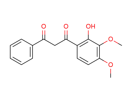 Molecular Structure of 169788-03-8 (1-(2-hydroxy-3,4-dimethoxy-phenyl)-3-phenyl-propane-1,3-dione)