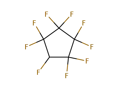 Molecular Structure of 376-65-8 (1,2,2,3,3,4,4,5,5-Nonafluorocyclopentane)