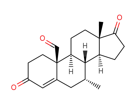 Molecular Structure of 63841-74-7 (7α-methyl-3,17-dioxoandrost-4-en-19-al)