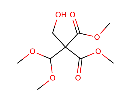 Molecular Structure of 40364-87-2 (dimethoxymethyl-hydroxymethyl-malonic acid dimethyl ester)