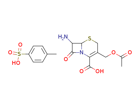 (6R,7R)-3-(acetyloxymethyl)-7-amino-8-oxo-5-thia-1-azabicyclo[4.2.0]oct-2-ene-2-carboxylic acid; 4-methylbenzenesulfonic acid