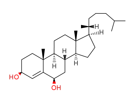 Molecular Structure of 570-88-7 (cholest-4-ene-3,6-diol)