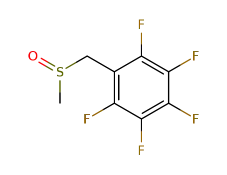 Molecular Structure of 137676-33-6 (Benzene, pentafluoro[(methylsulfinyl)methyl]-)