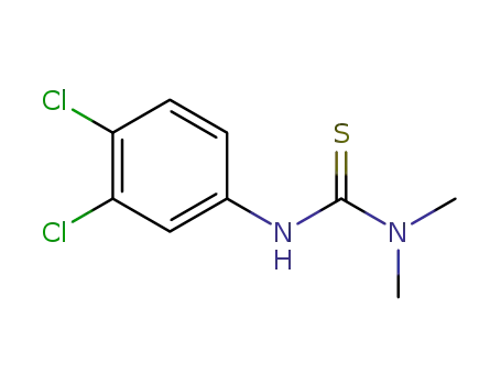 Molecular Structure of 10248-88-1 (Thiourea, N'-(3,4-dichlorophenyl)-N,N-dimethyl-)
