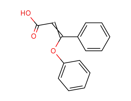 Molecular Structure of 6948-54-5 ((2Z)-3-phenoxy-3-phenylprop-2-enoic acid)