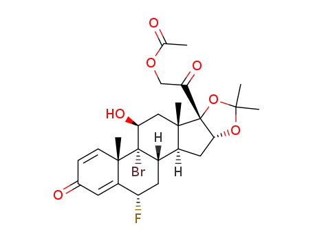 6α-fluoro-9α-bromo-11β-hydroxy-16α-17α-isopropylidenedioxy-21-acetoxypregna-1,4-diene-3,20-dione