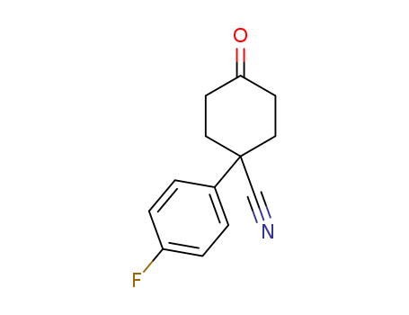 4-Cyano-4-(4-flurophenyl)cyclohexanone