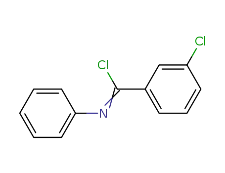 Molecular Structure of 55832-04-7 (N-phenyl-m-chlorobenzimidoyl chloride)