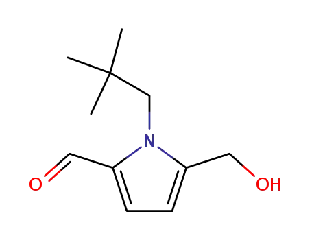 Molecular Structure of 114853-25-7 (5-hydroxymethyl-1-neopentylpyrrole-2-carbaldehyde)