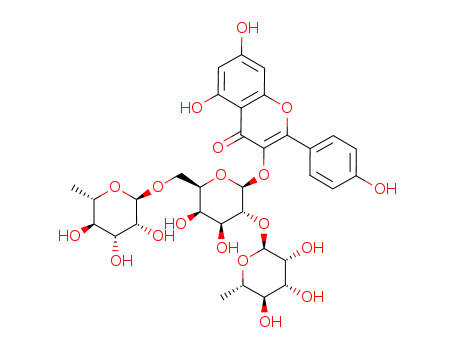 4H-1-Benzopyran-4-one,3-[(O-6-deoxy-RL- mannopyranosyl-(1f2)-O-[6-deoxy-R-Lmannopyranosyl-( 1f6)]-&acirc;-D-glucopyranosyl)- oxy]-5,7-dihydroxy-2-(4-hydroxyphenyl)-