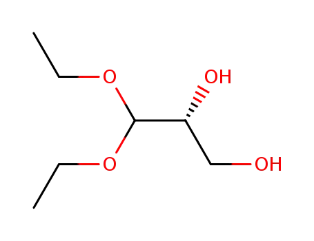 Molecular Structure of 114882-91-6 ((R)-3,3-diethoxypropane-1,2-diol)