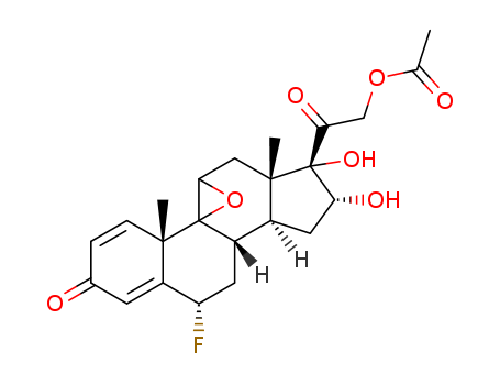 Pregna-1,4-diene-3,20-dione,21-(acetyloxy)-9,11-epoxy-6-fluoro-16,17-dihydroxy-, (6b,9b,11a,16a)- (9CI)