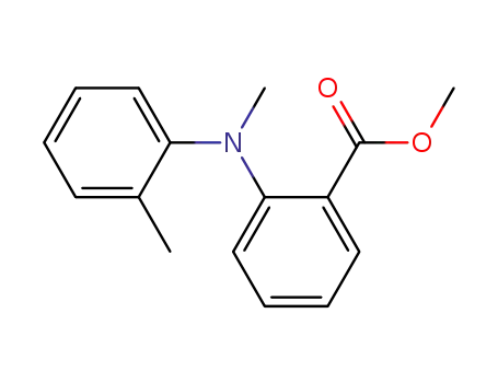 Molecular Structure of 37676-00-9 (methyl 2-[methyl(2-methylphenyl)amino]benzoate)