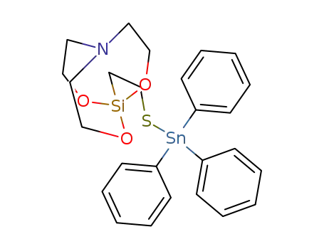 1-(2-triphenylstannylthioethyl)silatrane