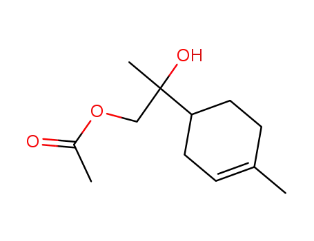 Molecular Structure of 10090-80-9 (1,2-Propanediol, 2-(4-methyl-3-cyclohexen-1-yl)-, 1-acetate)