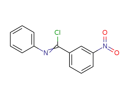Molecular Structure of 5509-90-0 (3-nitro-<i>N</i>-phenyl-benzimidoyl chloride)