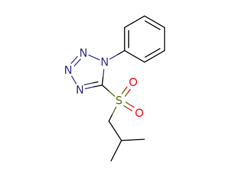 Molecular Structure of 852178-76-8 (5-(2-methylpropane-1-sulfonyl)-1-phenyl-1H-tetrazole)