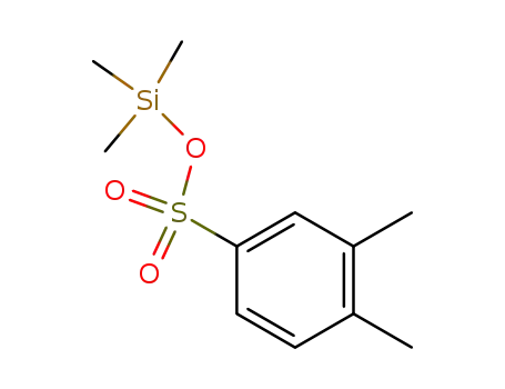 Molecular Structure of 81292-89-9 (3,4-Dimethyl-1-benzolsulfonsaeure-trimethylsilylester)