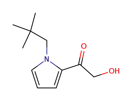 Molecular Structure of 114853-24-6 (2-(2-hydroxyacetyl)-1-neopentylpyrrole)