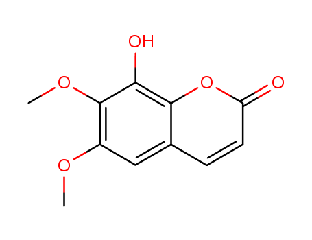 2H-1-Benzopyran-2-one,8-hydroxy-6,7-dimethoxy-                                                                                                                                                          