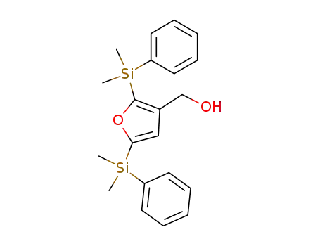 Molecular Structure of 117657-75-7 ([2,5-Bis-(dimethyl-phenyl-silanyl)-furan-3-yl]-methanol)